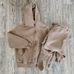 Savvi oversized jacket and jogger set